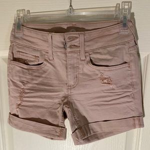 SO HIGH-RISE PINK/MAUVE JEAN SHORTS